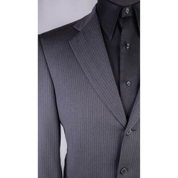 Daniel Cremieux 2-Pcs Suit Striped Gray Blazer Coat 38R Dress Pants 34X30 EUC - Picture 5 of 16